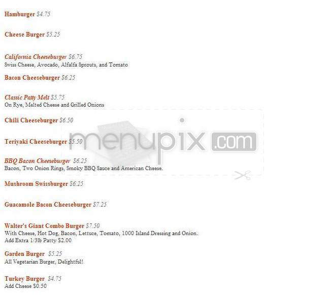 Walter's 2 Go - Beverly Hills, CA menu_pic