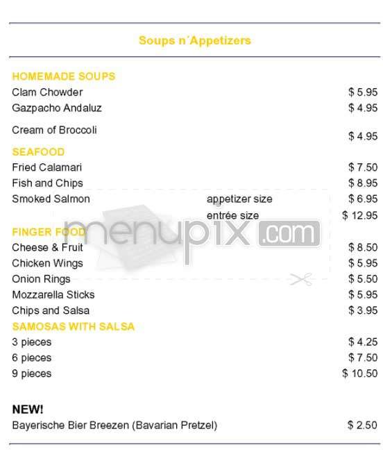 Waterfront Cafe - Venice, CA menu_pic