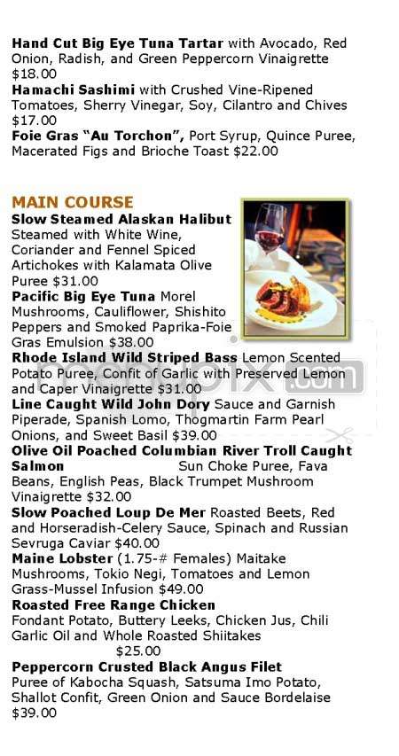Water Grill - Los Angeles, CA menu_pic