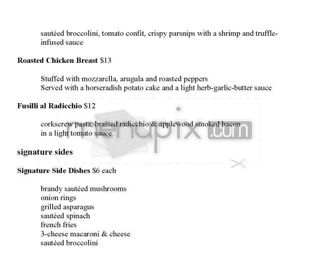 The Whisper Lounge - Los Angeles, CA menu_pic