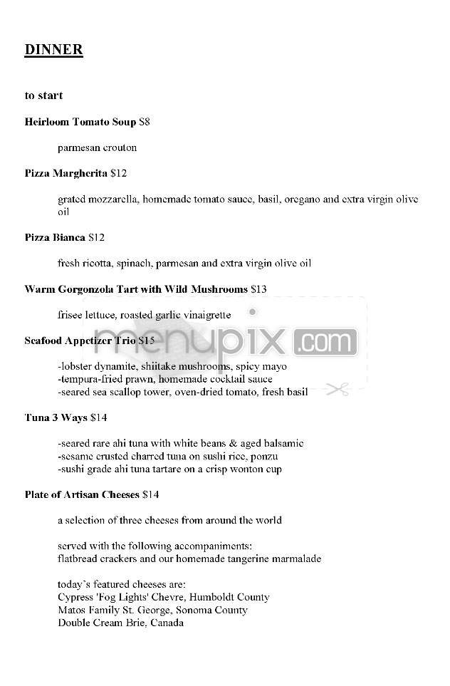 The Whisper Lounge - Los Angeles, CA menu_pic