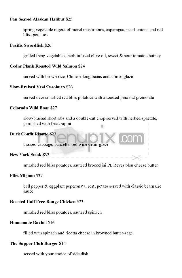 The Whisper Lounge - Los Angeles, CA menu_pic