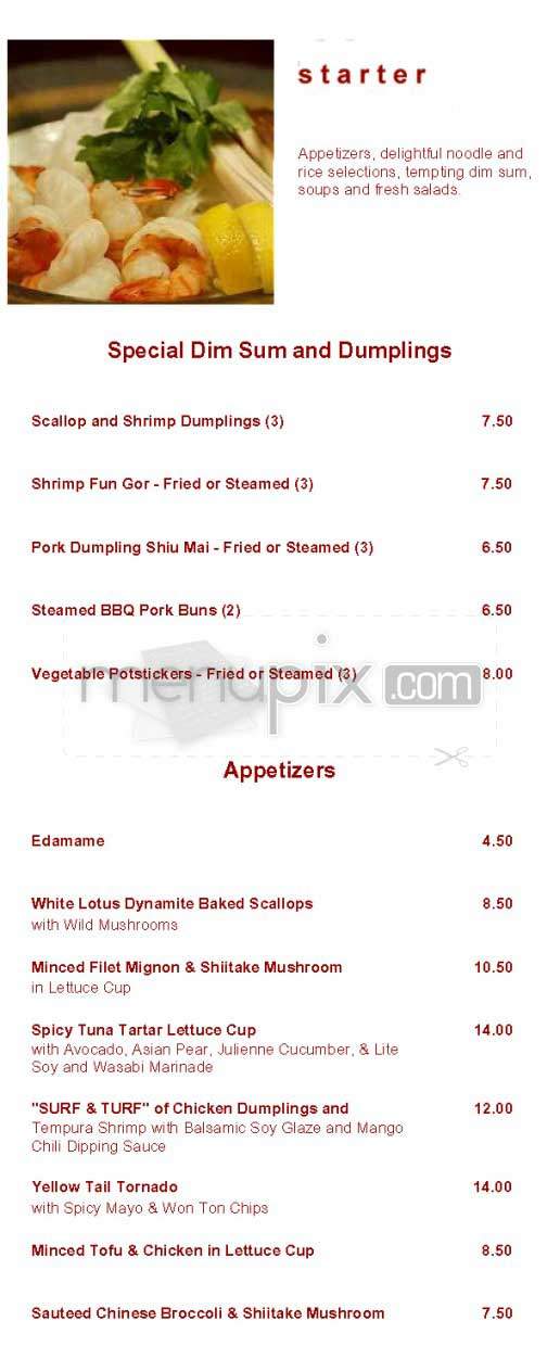 White Lotus - Los Angeles, CA menu_pic