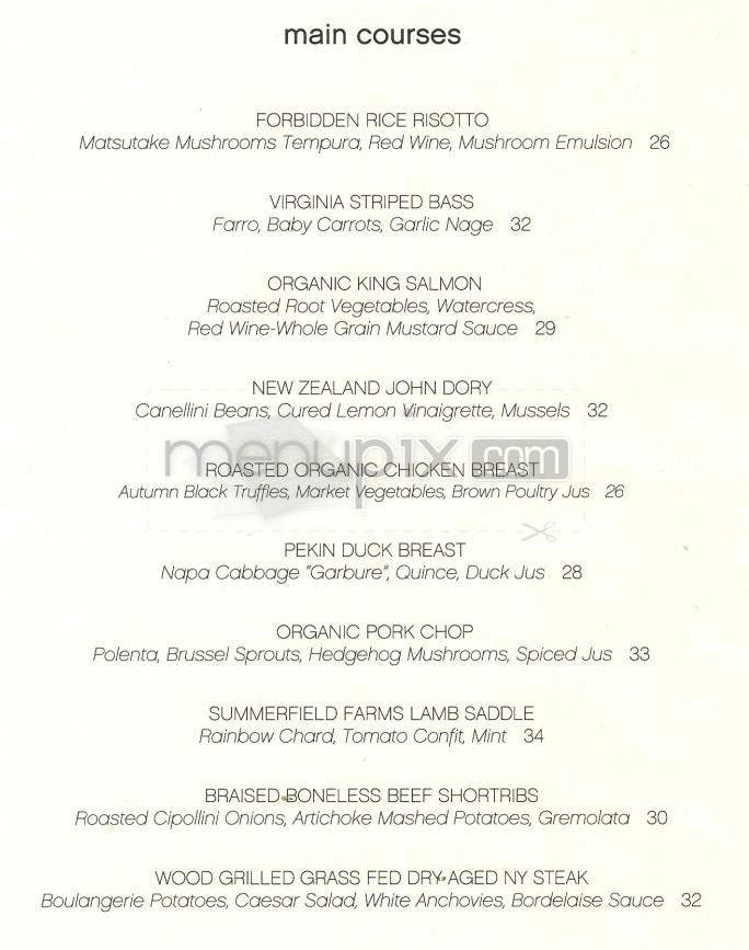 Wilshire - Santa Monica, CA menu_pic