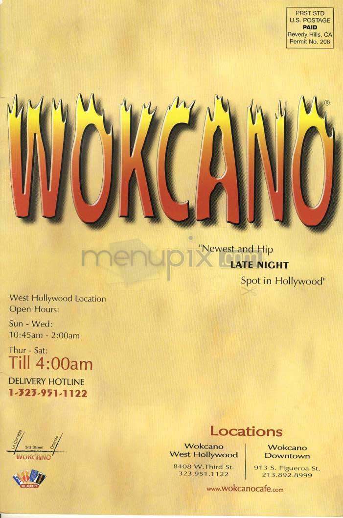 Wokcano Cafe - Los Angeles, CA menu_pic