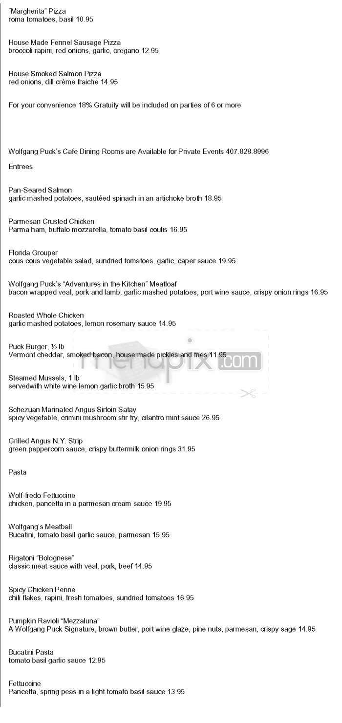 Wolfgang Puck Food Co - Universal City, CA menu_pic