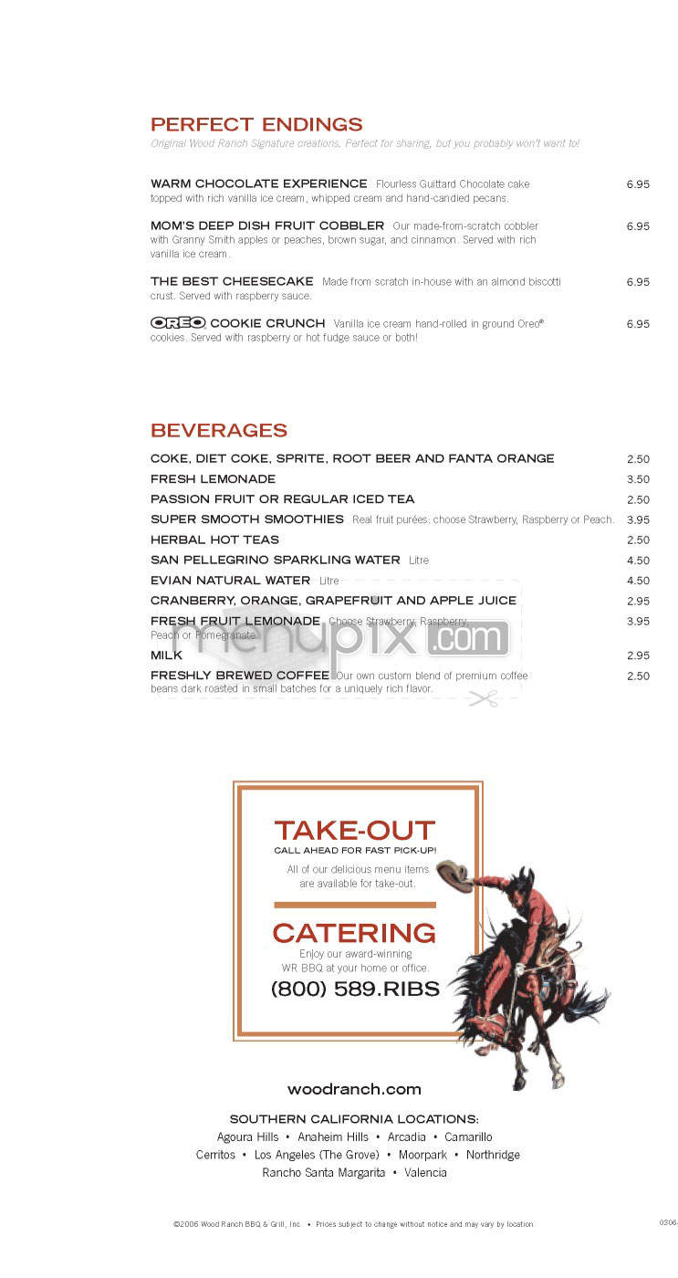 Wood Ranch BBQ & Grill - Los Angeles, CA menu_pic