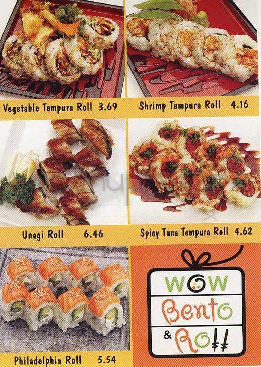Wow Bento & Roll - Los Angeles, CA menu_pic