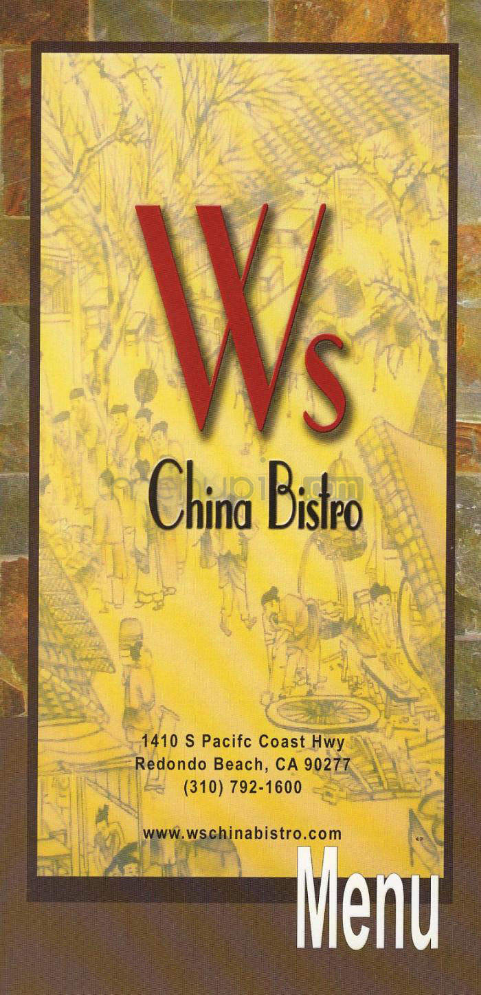 W's China Bistro - Redondo Beach, CA menu_pic