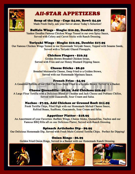 Yankee Doodles - Santa Monica, CA menu_pic