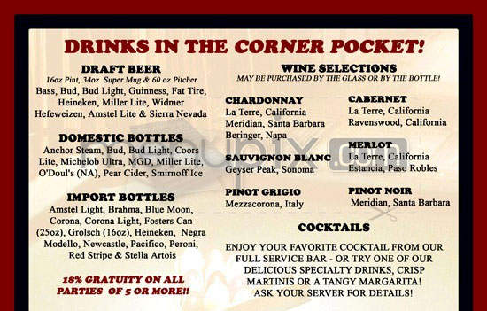 Yankee Doodles - Santa Monica, CA menu_pic