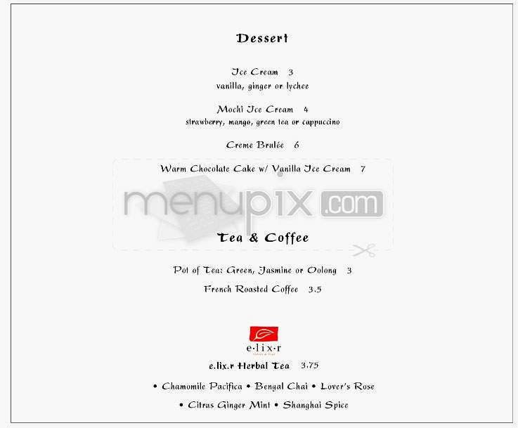Yatai Bar - West Hollywood, CA menu_pic