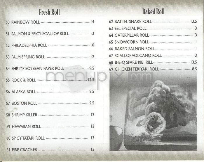Yen Sushi & Sake Bar - Studio City, CA menu_pic