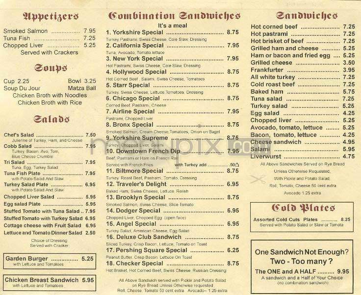 Yorkshire Grill - Los Angeles, CA menu_pic