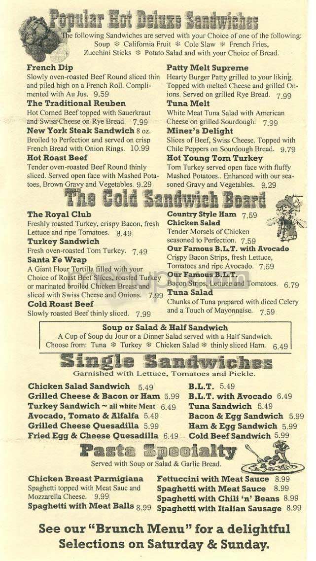 Yukon Mining Co. - West Hollywood, CA menu_pic