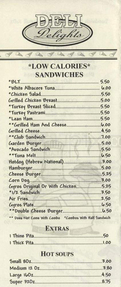 Yum Yum Yogurt N Deli - Encino, CA menu_pic
