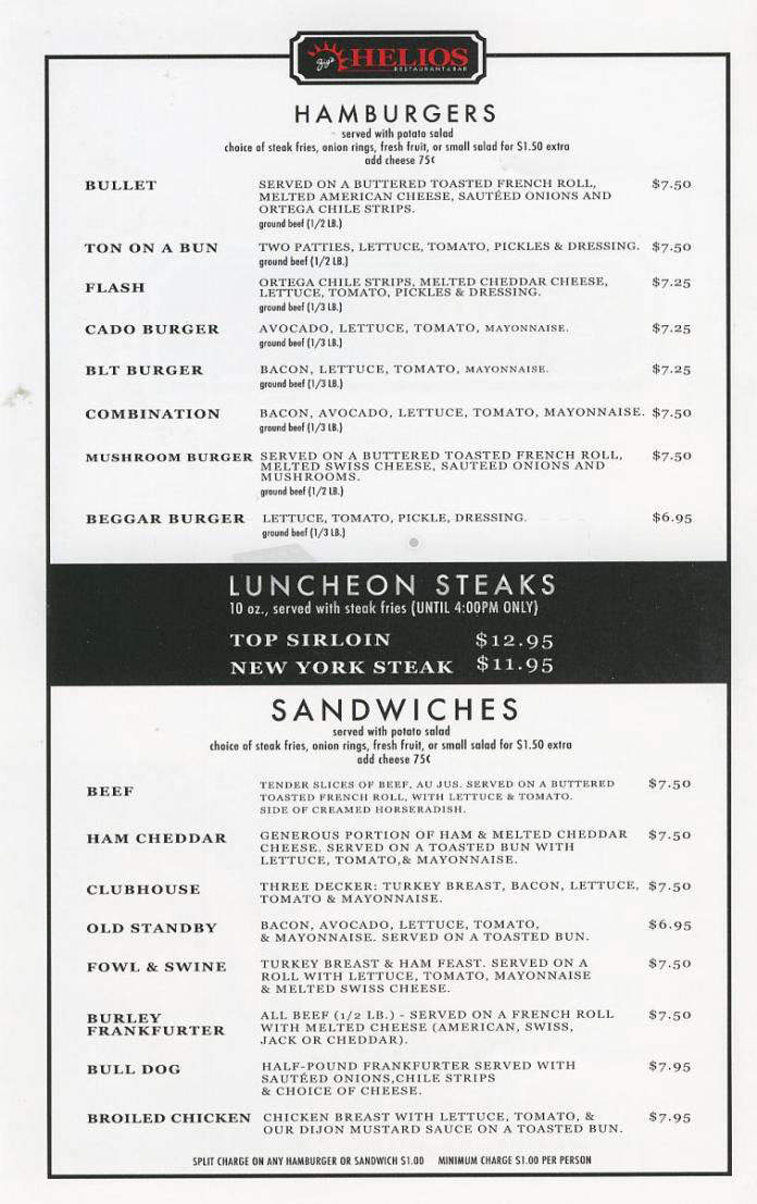 Zig's Helios - Woodland Hills, CA menu_pic