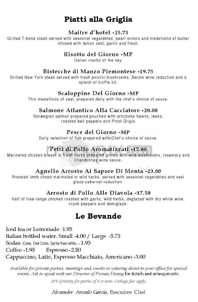 Zita Trattoria - Los Angeles, CA menu_pic