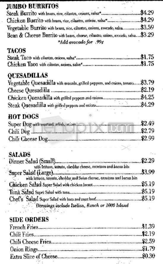 Great Grill - Glendale, CA menu_pic