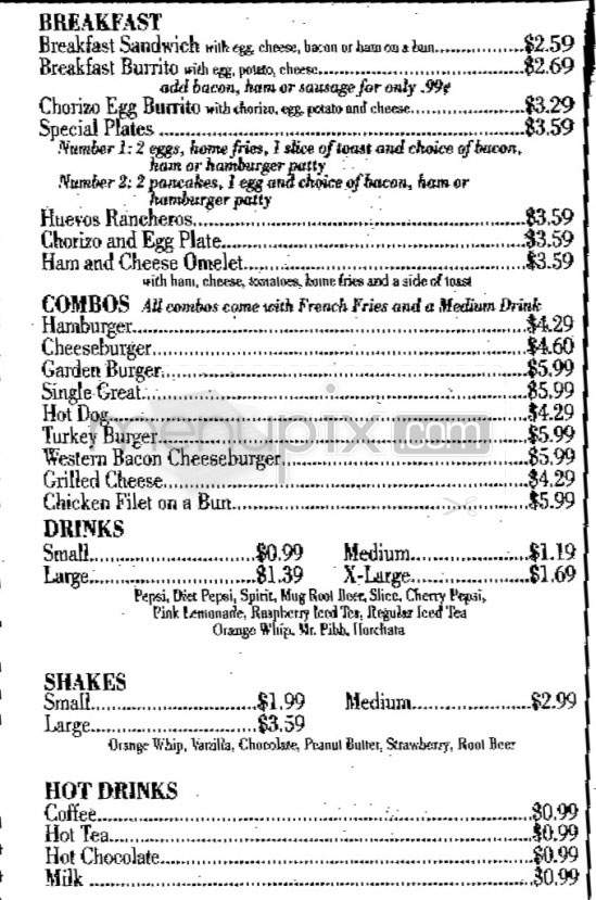 Great Grill - Glendale, CA menu_pic