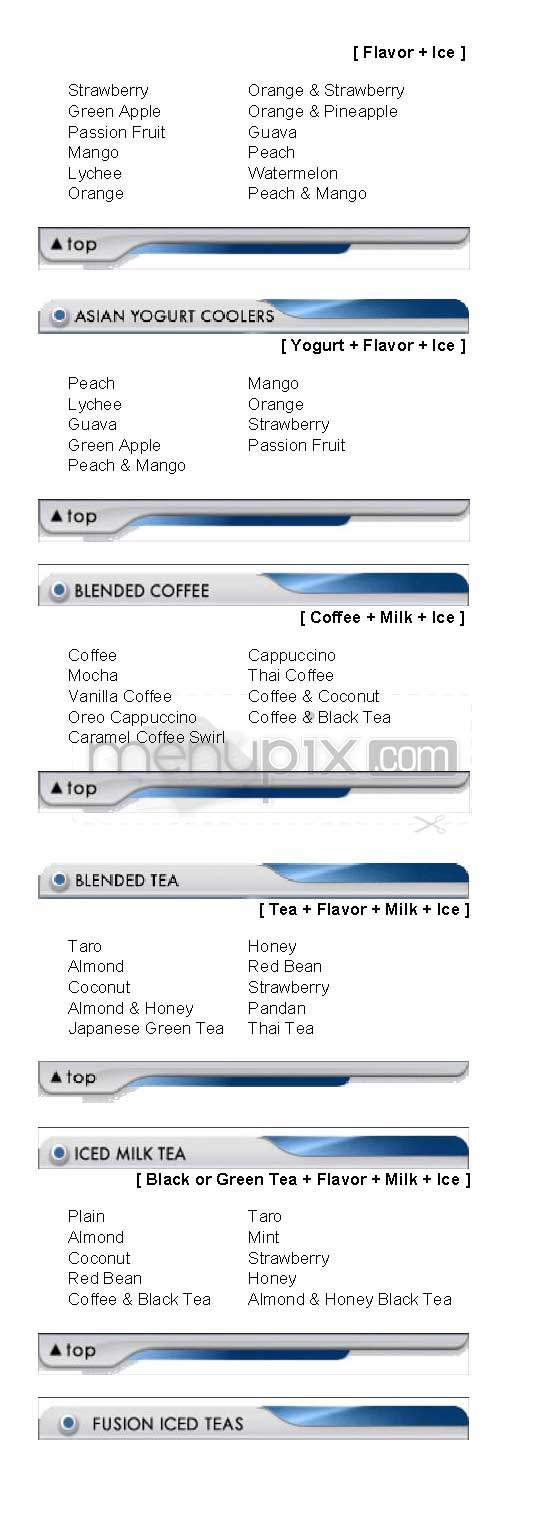 Boba World - Los Angeles, CA menu_pic