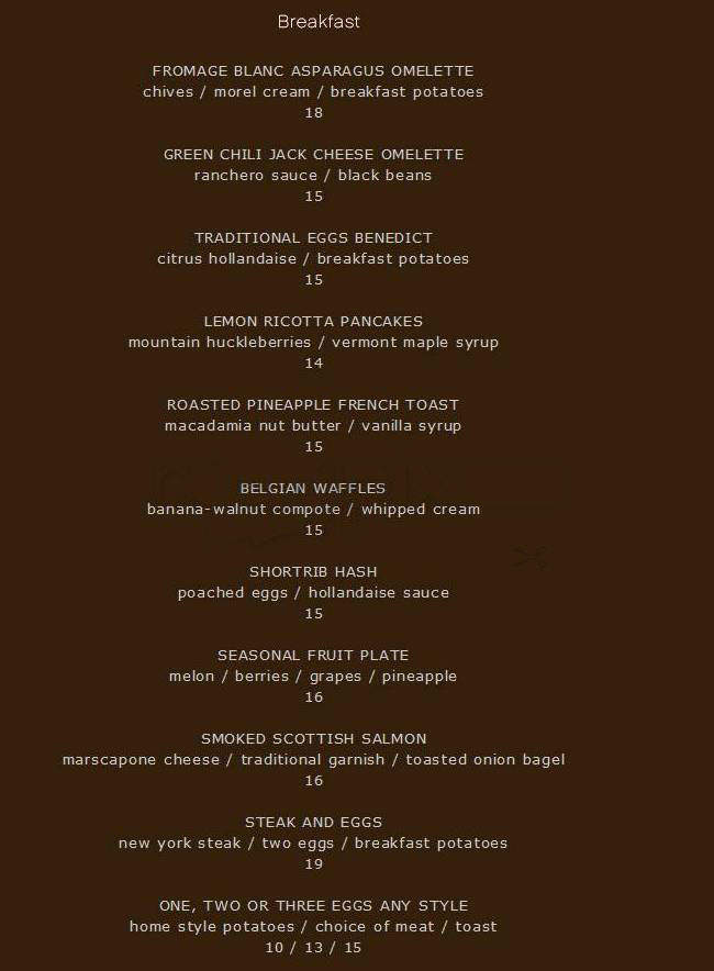Dakota - Hollywood, CA menu_pic