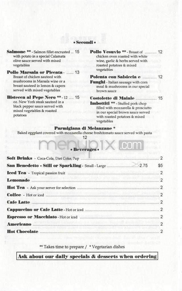 il Capriccio - Los Angeles, CA menu_pic