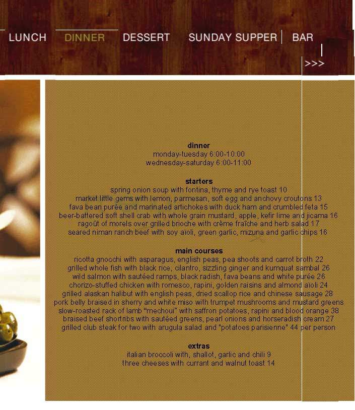 Lucques - West Hollywood, CA menu_pic