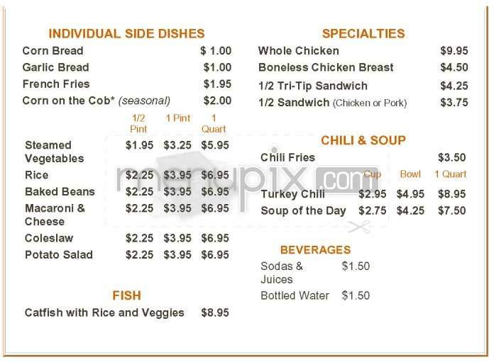 Outdoor Grill - Los Angeles, CA menu_pic