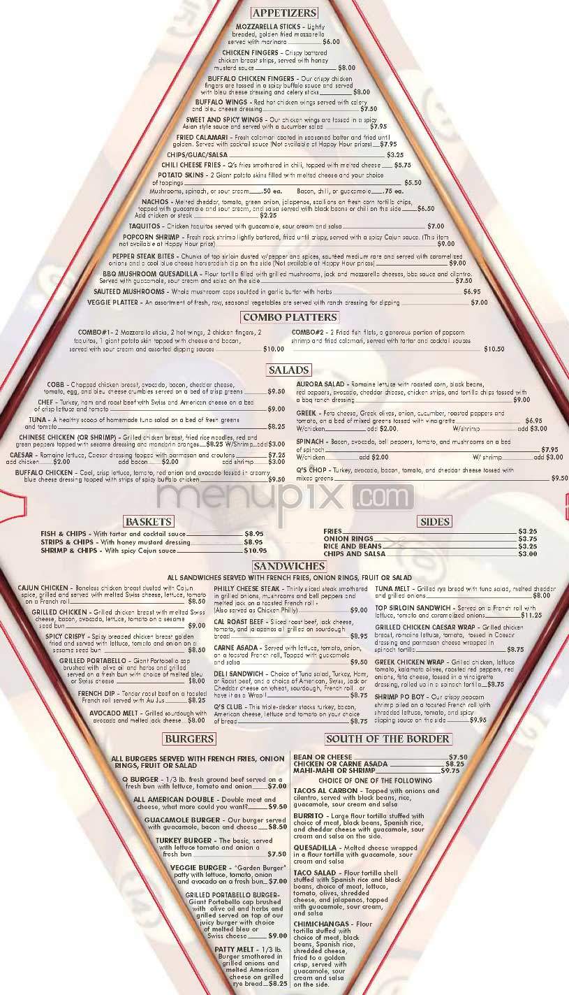 Q's Billiard Club - Los Angeles, CA menu_pic