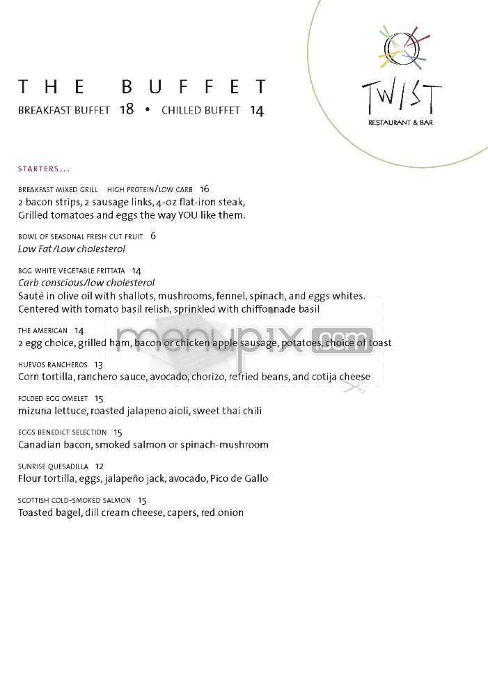 Twist - Hollywood, CA menu_pic