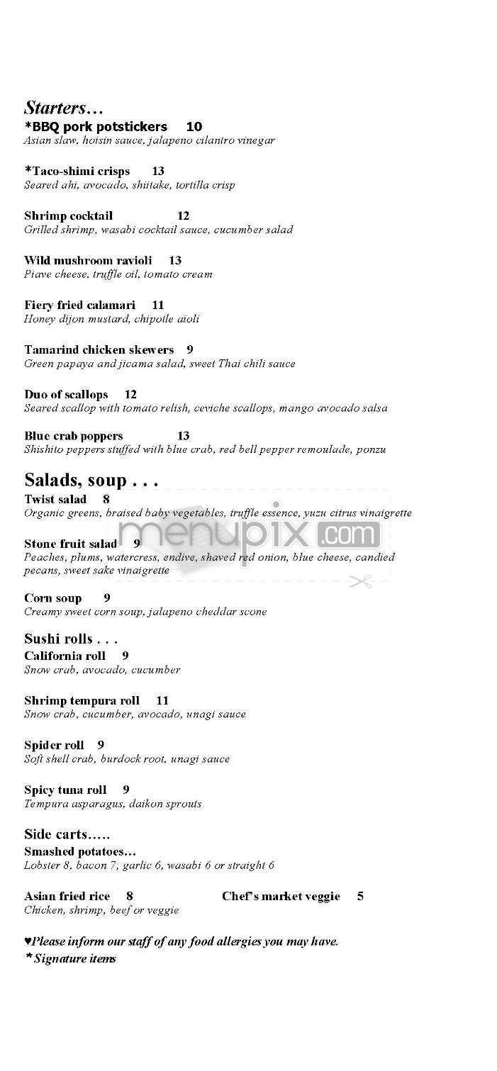 Twist - Hollywood, CA menu_pic