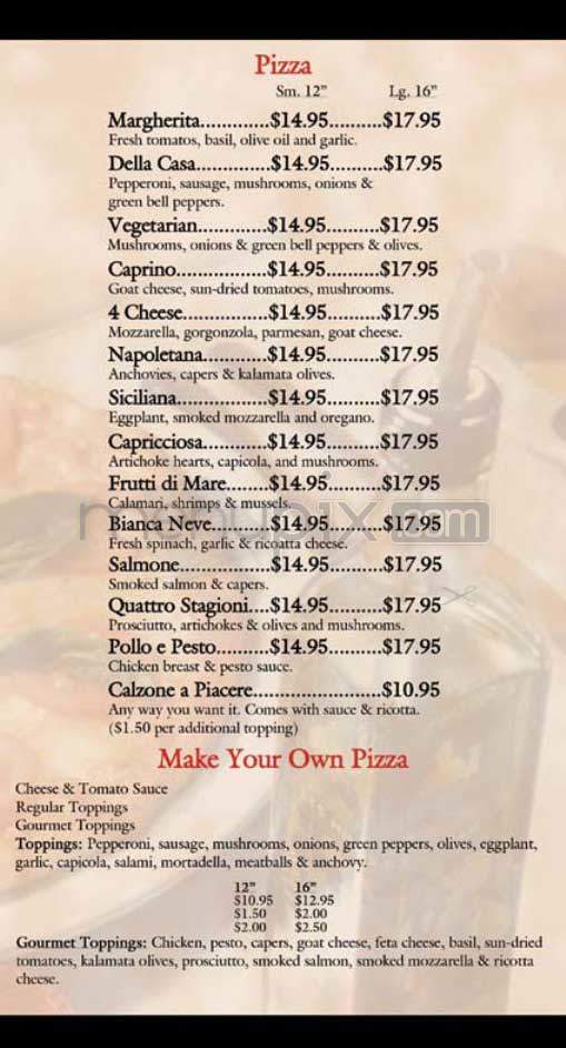 Spumoni - Santa Monica, CA menu_pic