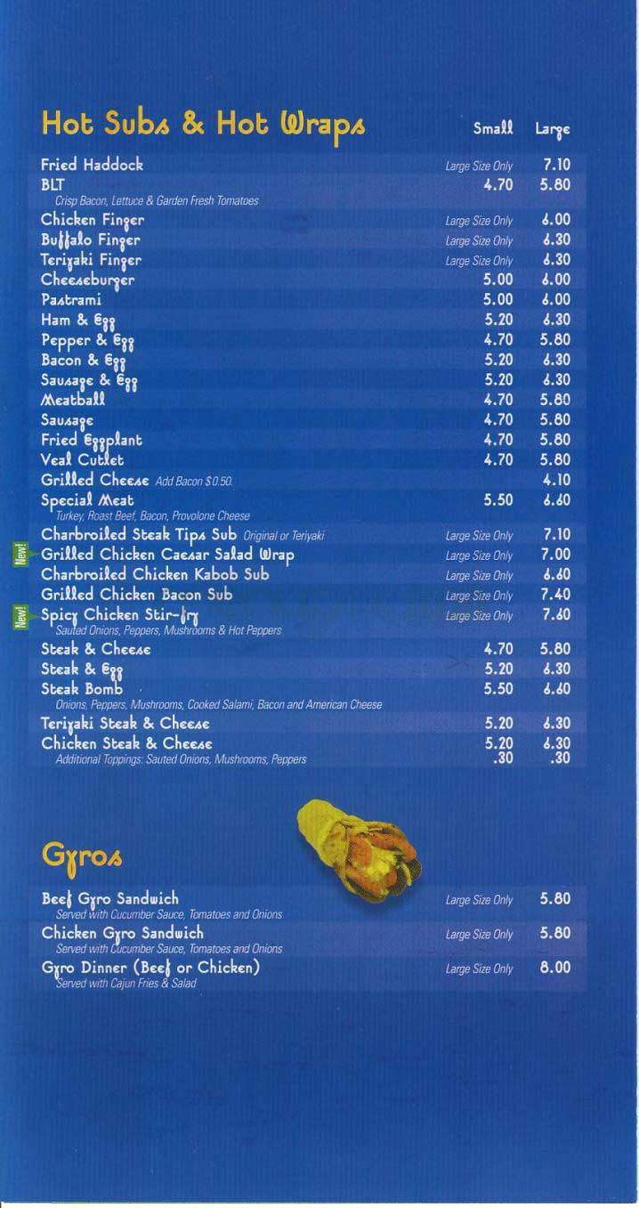 Broadway Pizza - Lowell, MA menu_pic