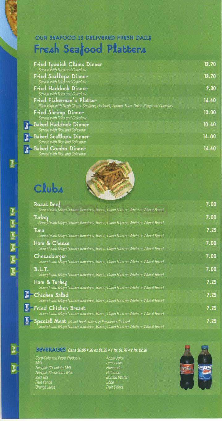 Broadway Pizza - Lowell, MA menu_pic