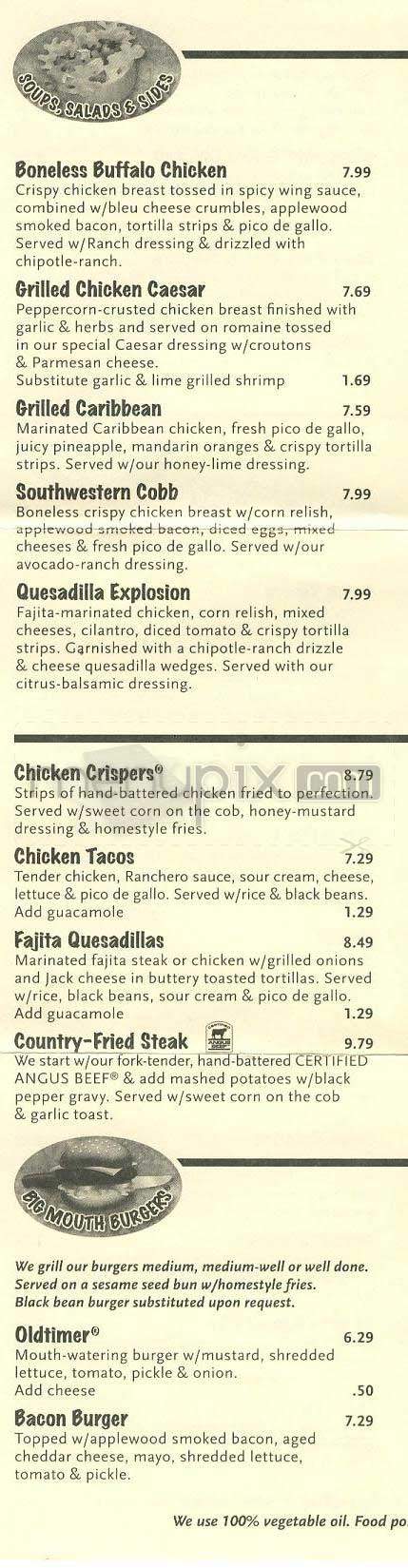 Chili's Grill & Bar - Lowell, MA menu_pic