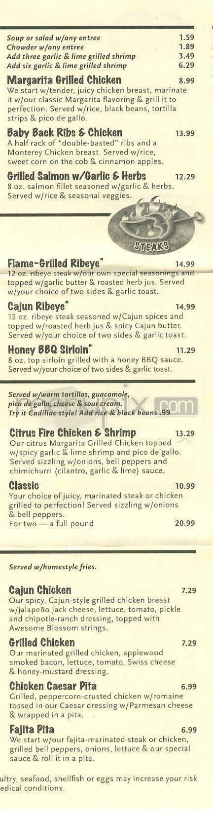 Chili's Grill & Bar - Lowell, MA menu_pic