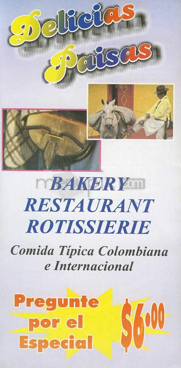 Delicias Paisas - Lowell, MA menu_pic