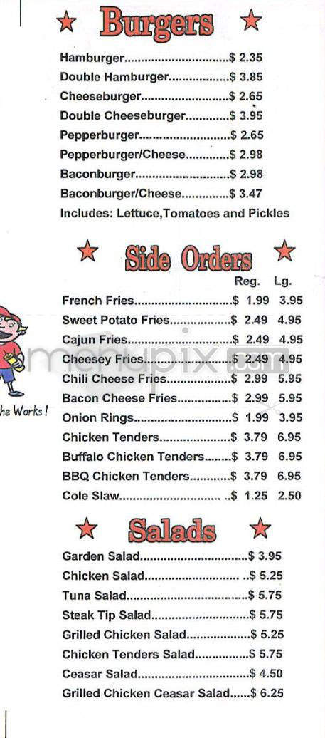 Elliot Lunch Cart - Lowell, MA menu_pic
