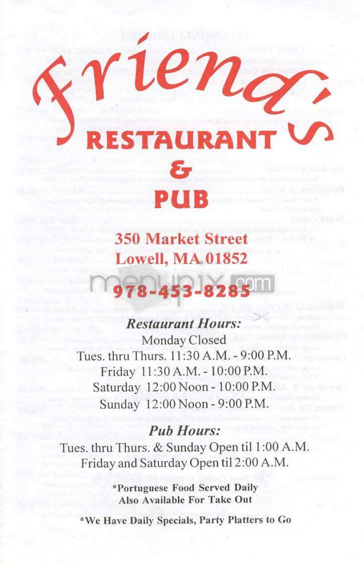 /660034/Friends-Restaurant-Lowell-MA - Lowell, MA