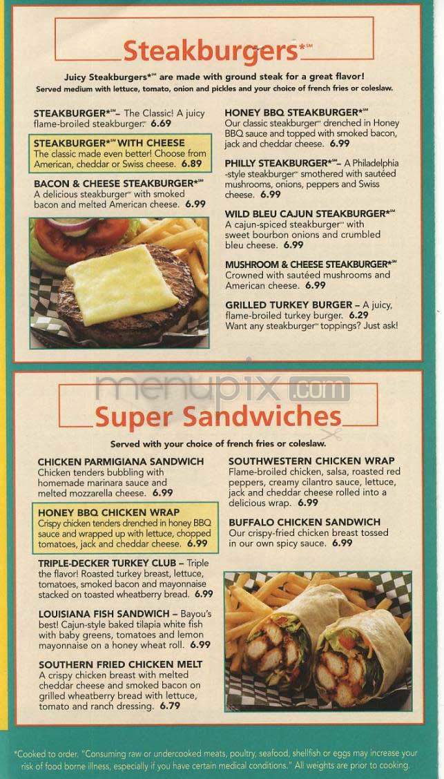 Ninety Nine - Lowell, MA menu_pic