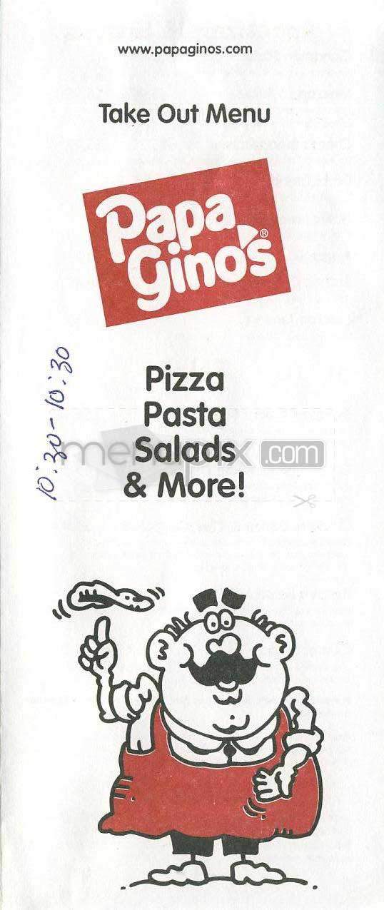Papa Gino's - Lowell, MA menu_pic