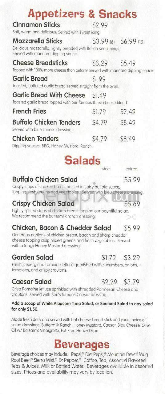 Papa Gino's - Lowell, MA menu_pic