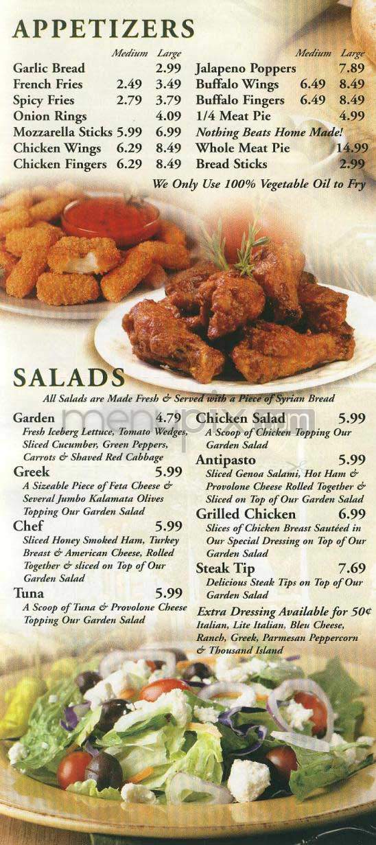 Trolley Pizzaria - Lowell, MA menu_pic
