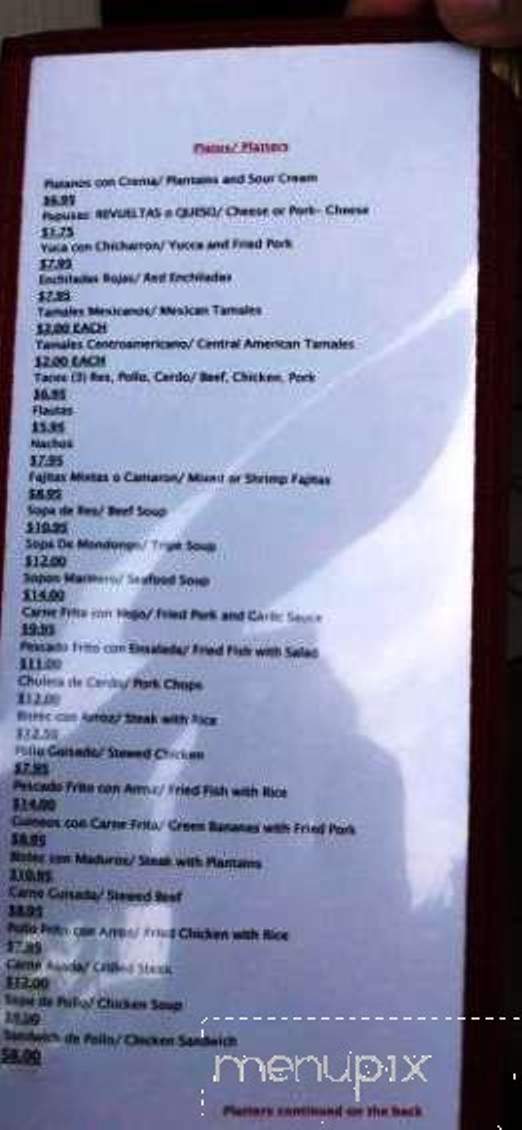 La Palmera - Richmond, VA menu_pic