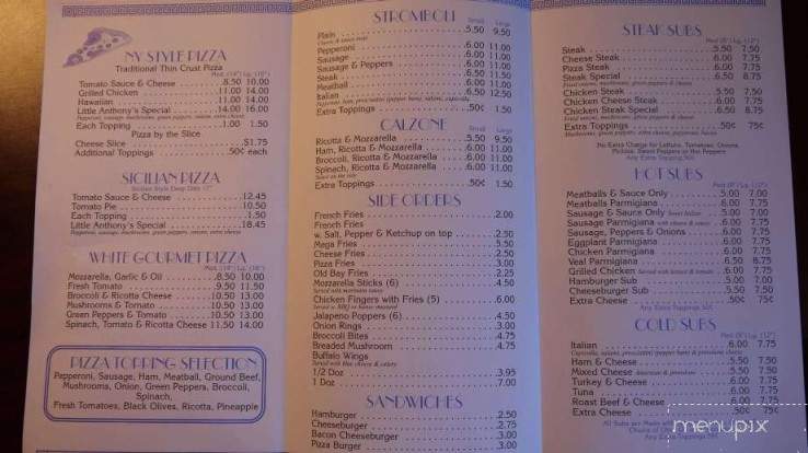 Little Anthony's Pizza - New Castle, DE menu_pic