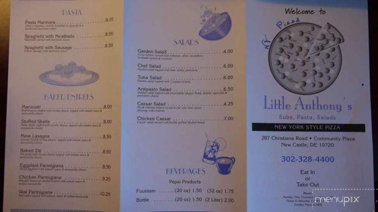 Little Anthony's Pizza - New Castle, DE menu_pic