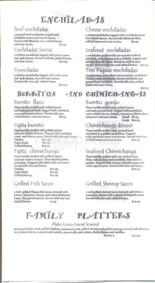 La Pagua - Lafayette, LA menu_pic