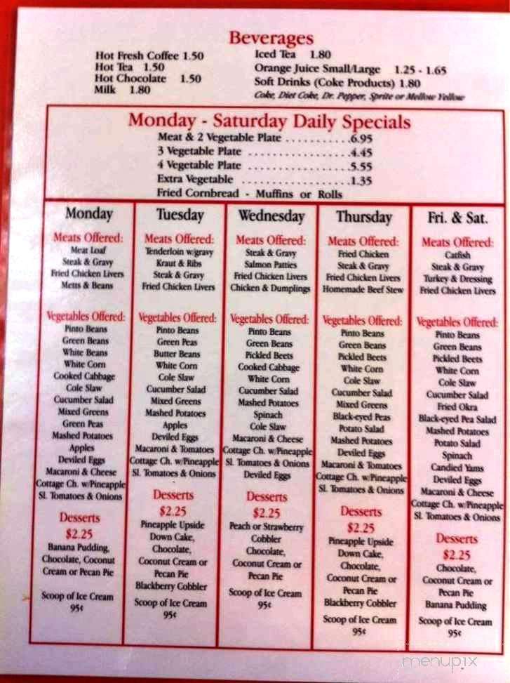 Lunch House - Knoxville, TN menu_pic