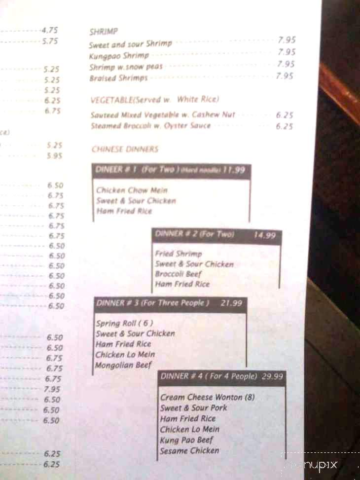 Lucky Five - Spanish Fork, UT menu_pic